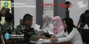Pelayanan Adminduk di KODIM 0802 Ponorogo